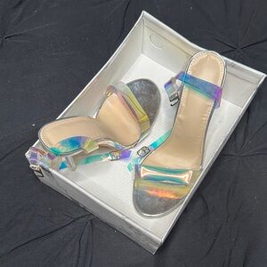 Holographic Strappy Women's Sandals